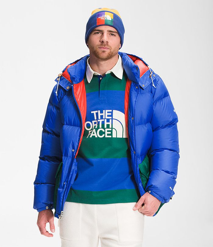 The North Face Puffer Μπουφαν Μπλε Ανδρικα Colorblock Sierra Parka - Greece 0917UHAMG